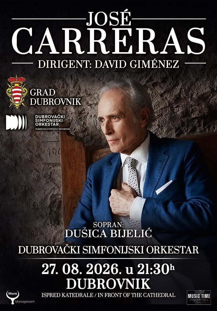 José Carreras to Perform in Dubrovnik