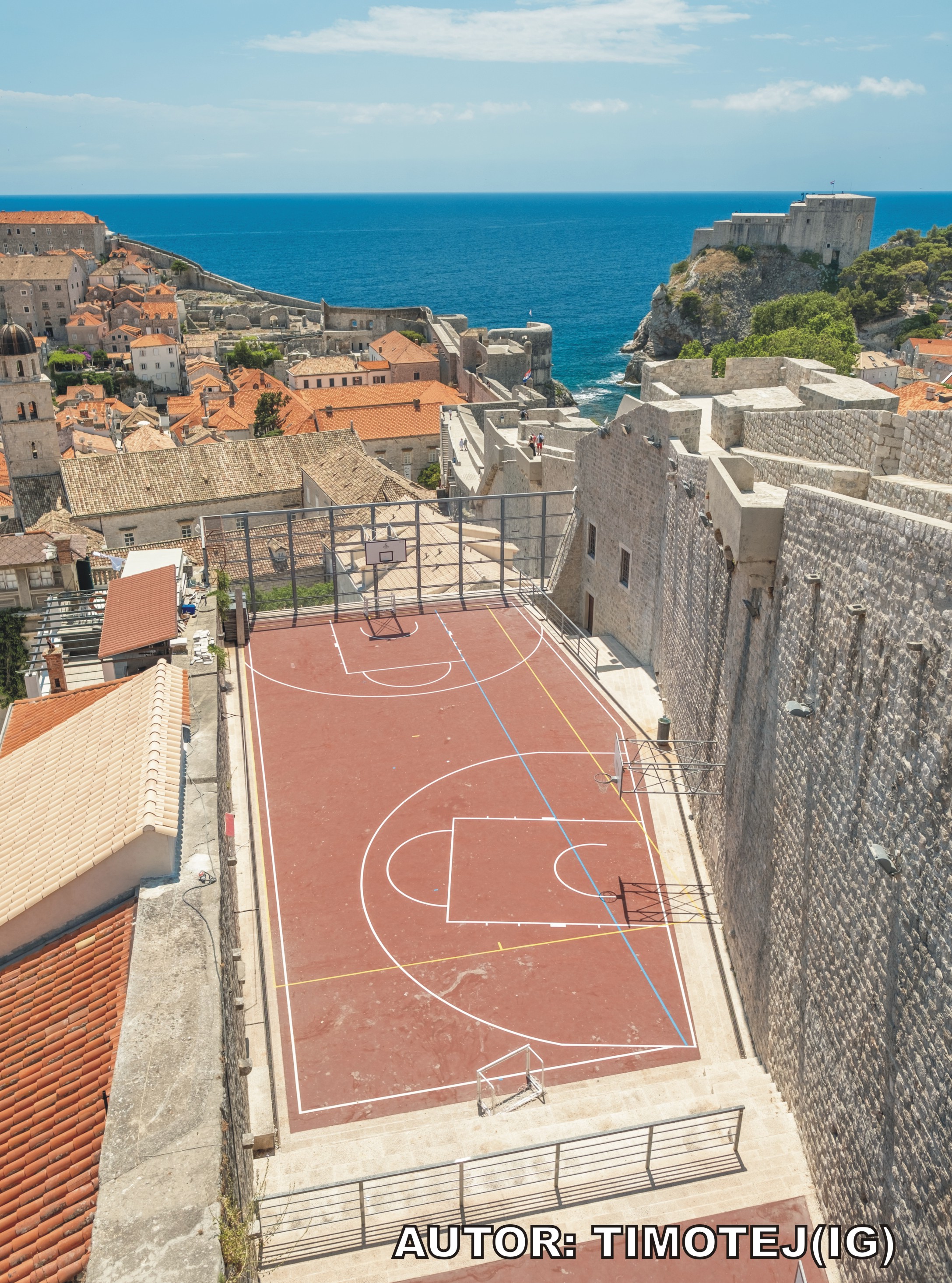 KOŠARKAŠKI TEREN U DUBROVNIKU PROGLAŠEN JE NAJBOLJE DIZAJNIRANIM NA SVIJETU