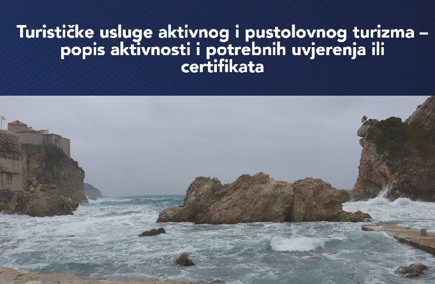 Edukacije za organizatore turističkih aktivnosti na nepristupačnim područjima -ispitivanje interesa