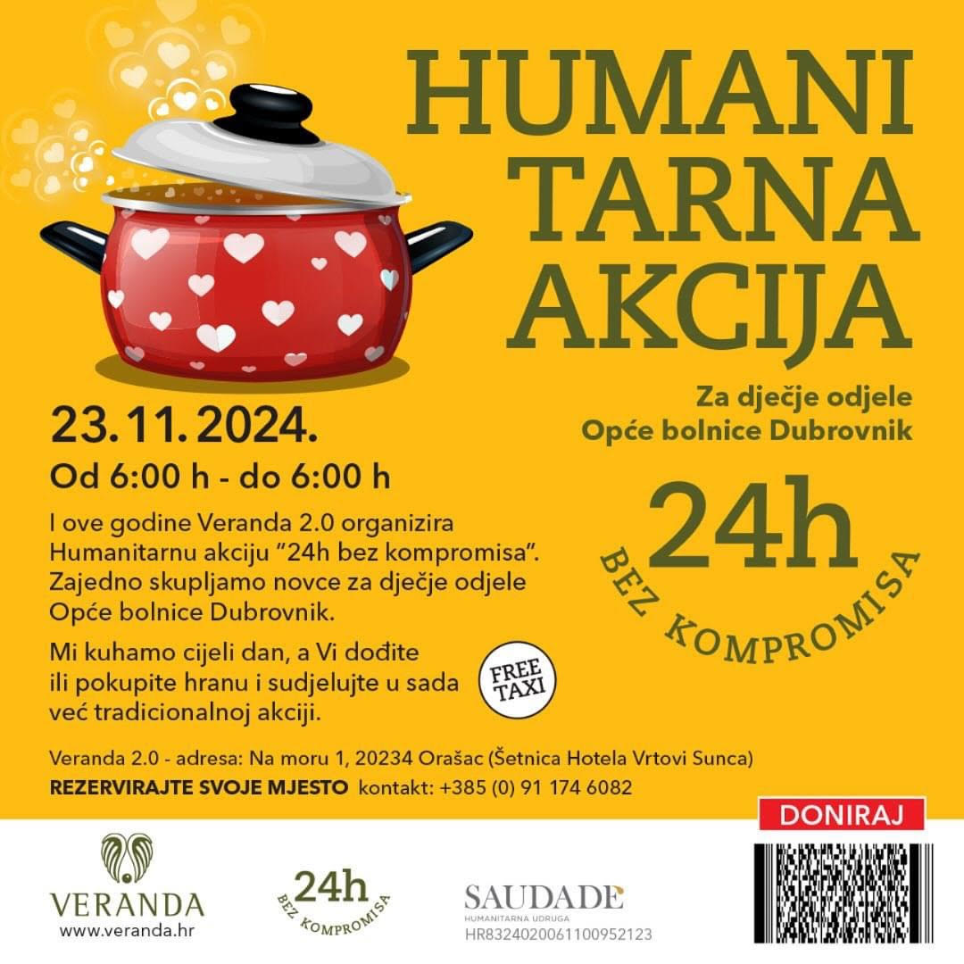 Humanitarna akcija za dječje odjele Opće bolnice Dubrovnik - 24 sata bez kompromisa