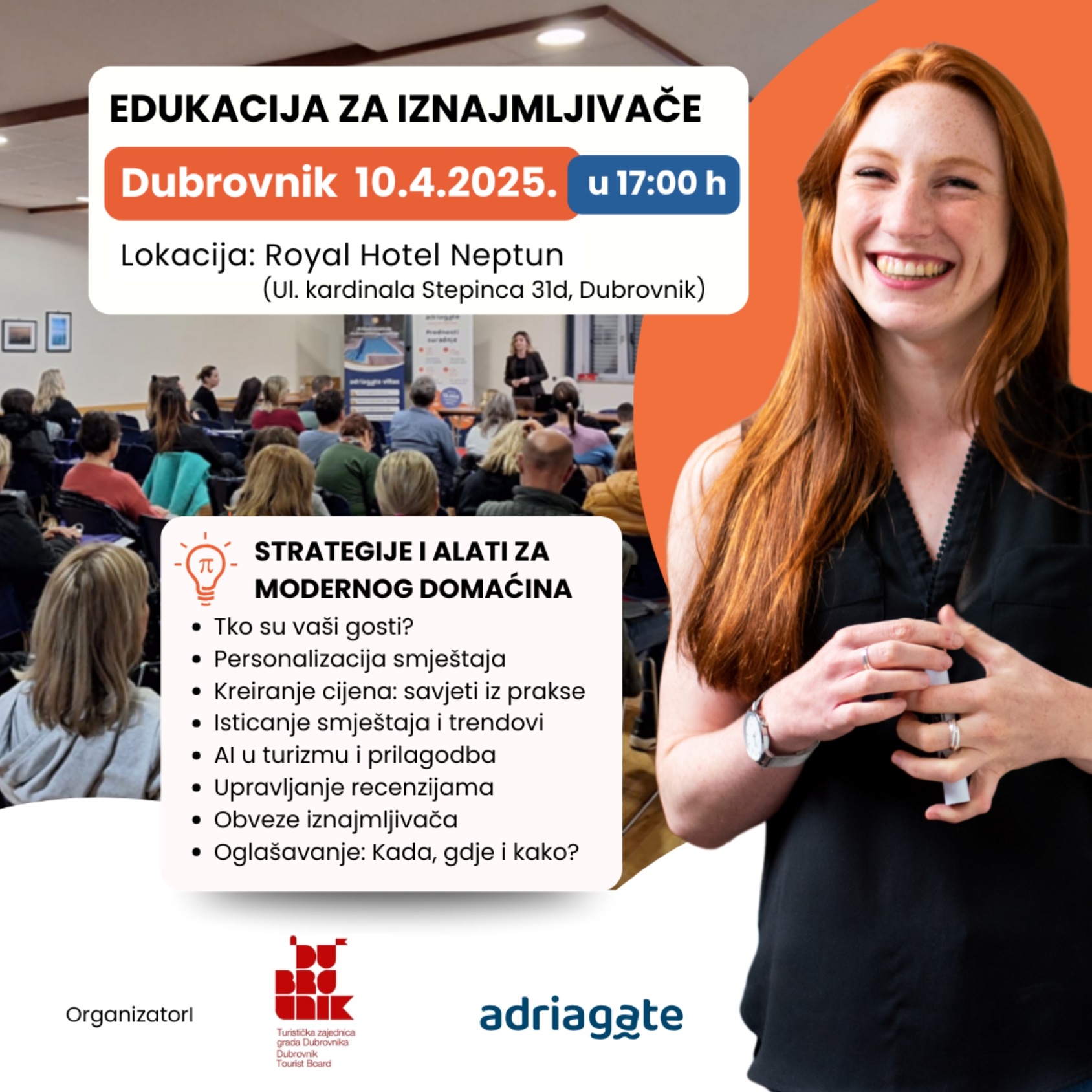 OBAVIJEST O PROMJENI LOKACIJE EDUKACIJE ZA IZNAJMLJIVAČE