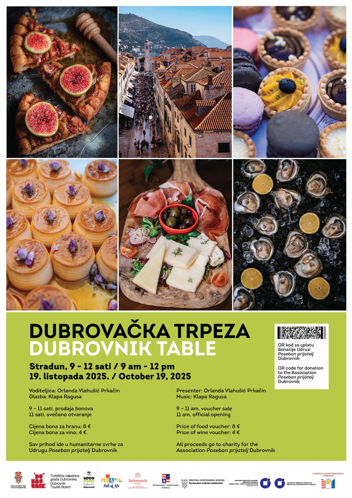 Traditional charitable Dubrovnik table on Sunday