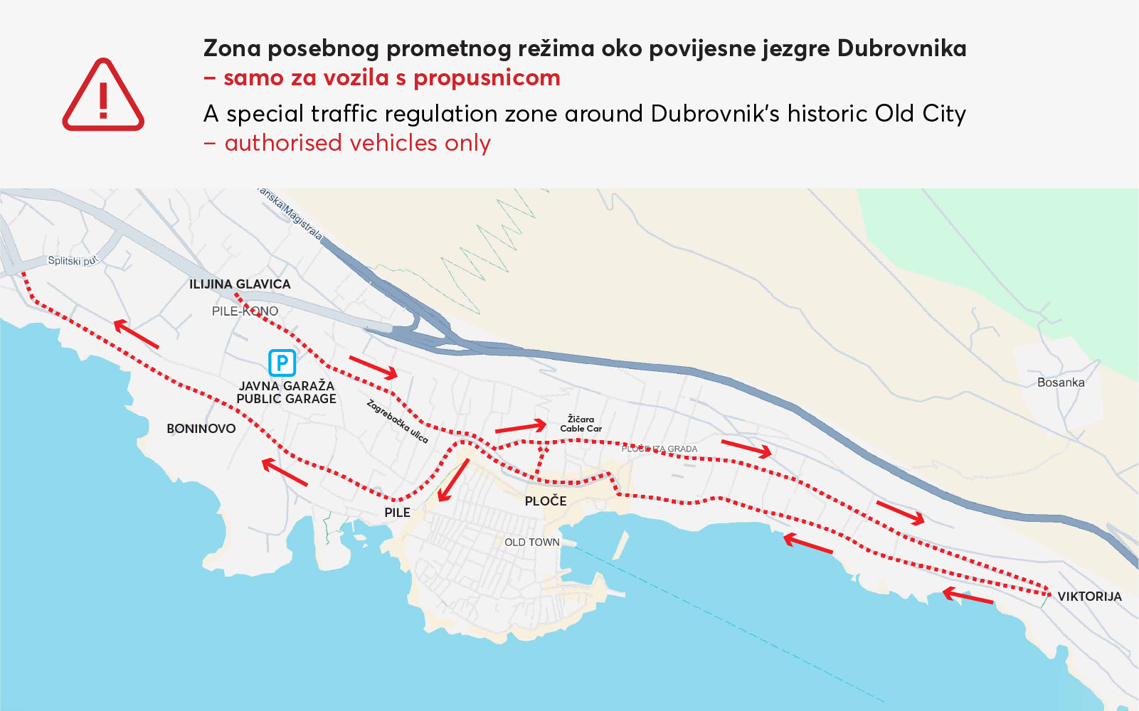 INFORMATION FOR VISITORS – VEHICLE ACCESS TO THE HISTORIC CITY ZONE