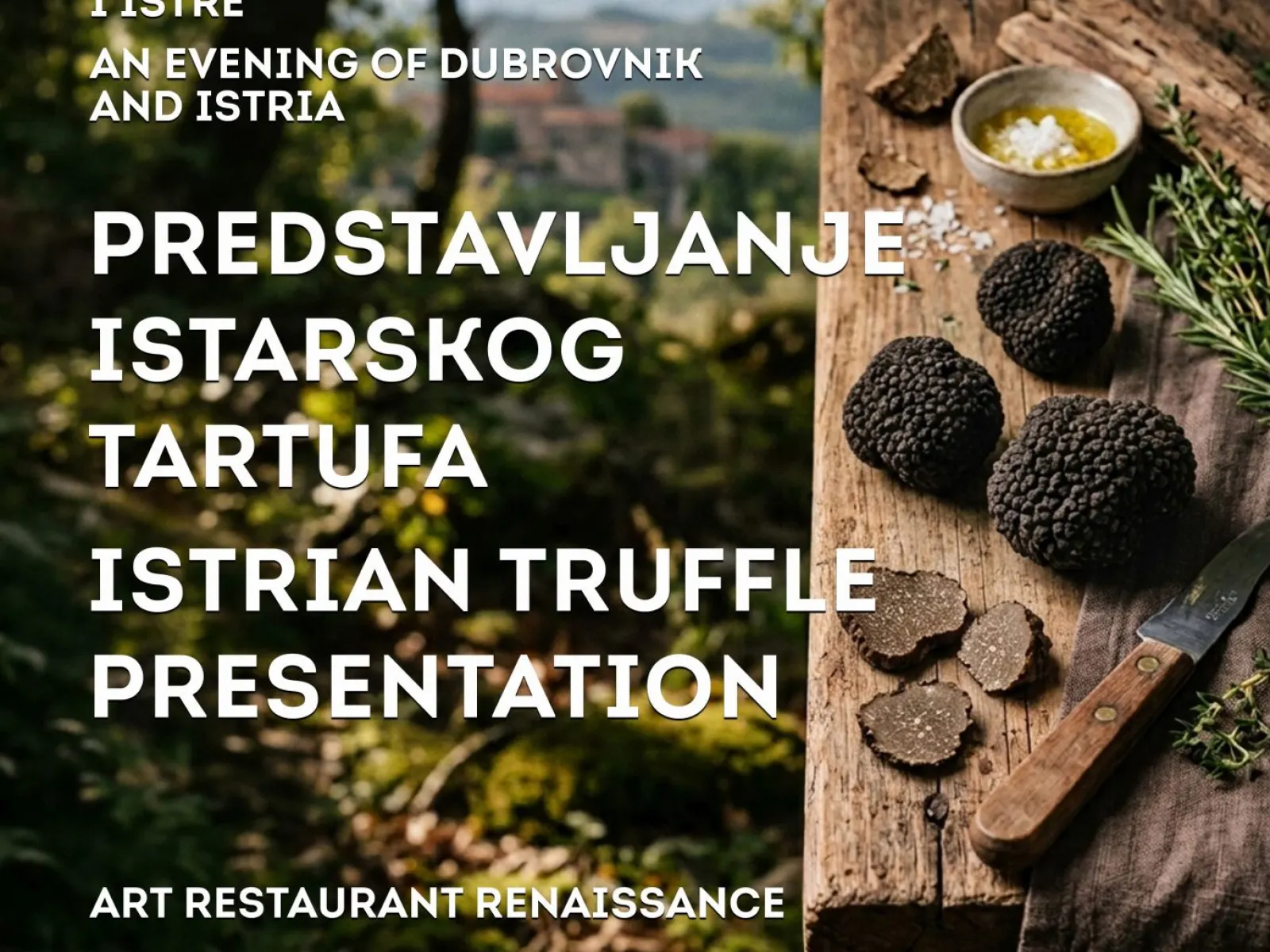 VEČER DUBROVNIKA I ISTRE: PREDSTAVLJANJE ISTARSKOG TARTUFA 