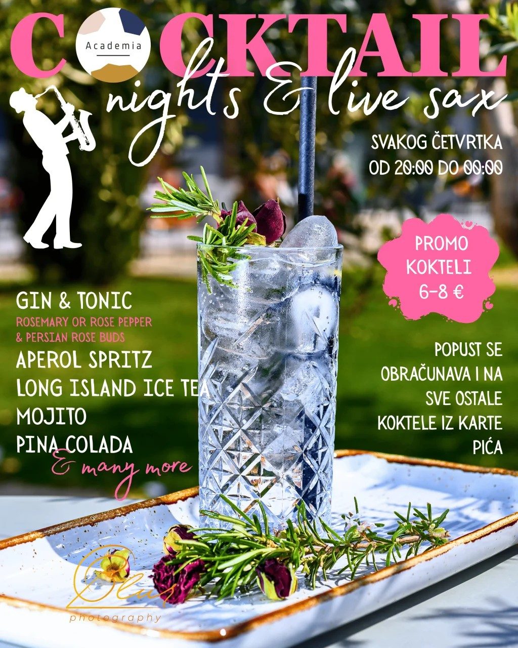 Koktel večer uz saksofon uživo