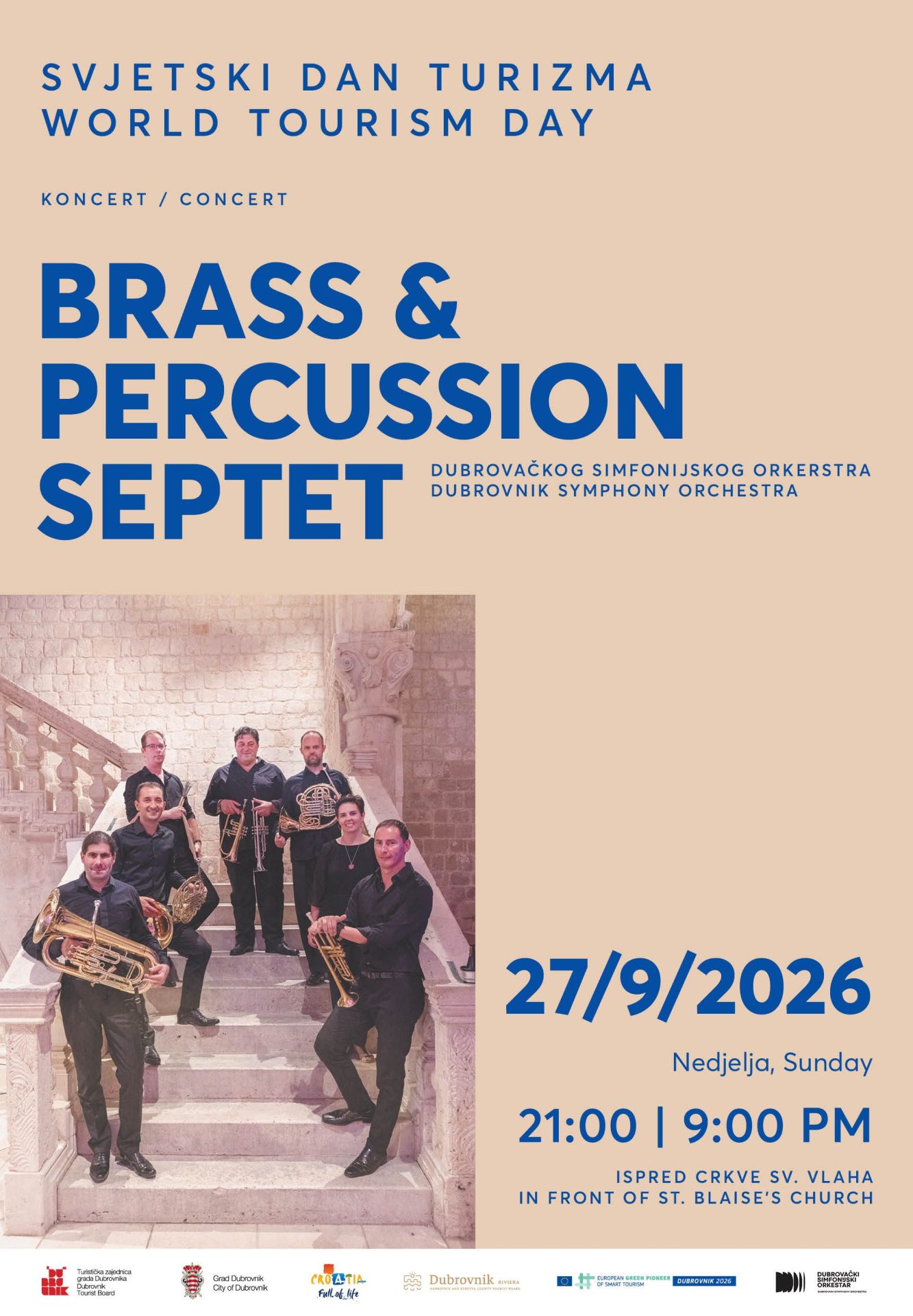 WORLD TOURISM DAY - DSO BRASS & PERCUSSION SEPTET