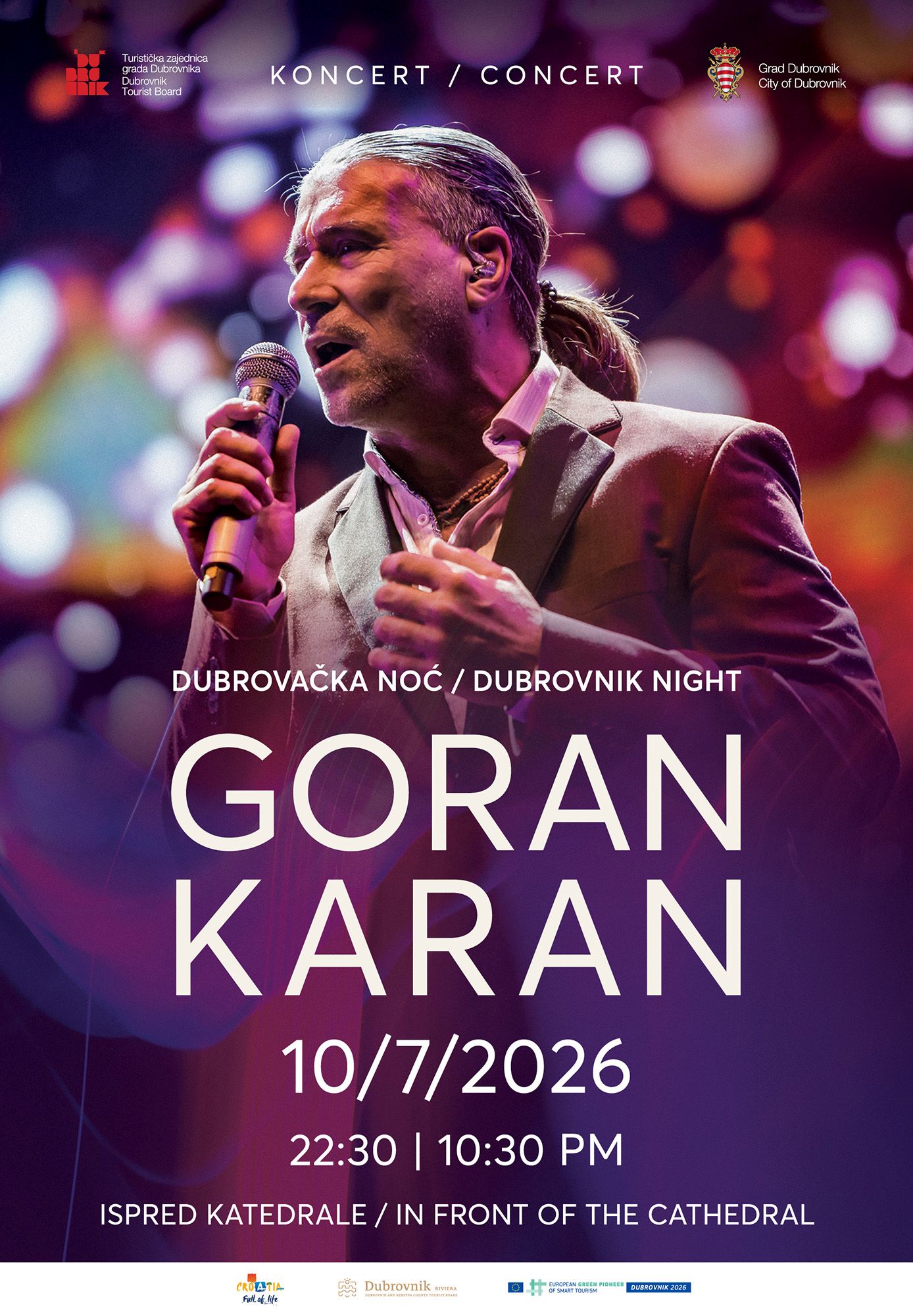 Dubrovačka noć, koncert Goran Karan